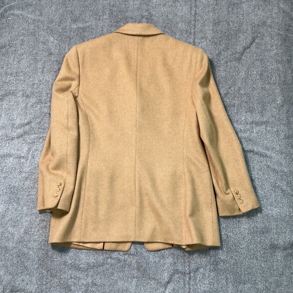 Talbots 100% Pure Camel Hair Blazer Jacket Made in Italy Tan Women 12 - Picture 8 of 8
